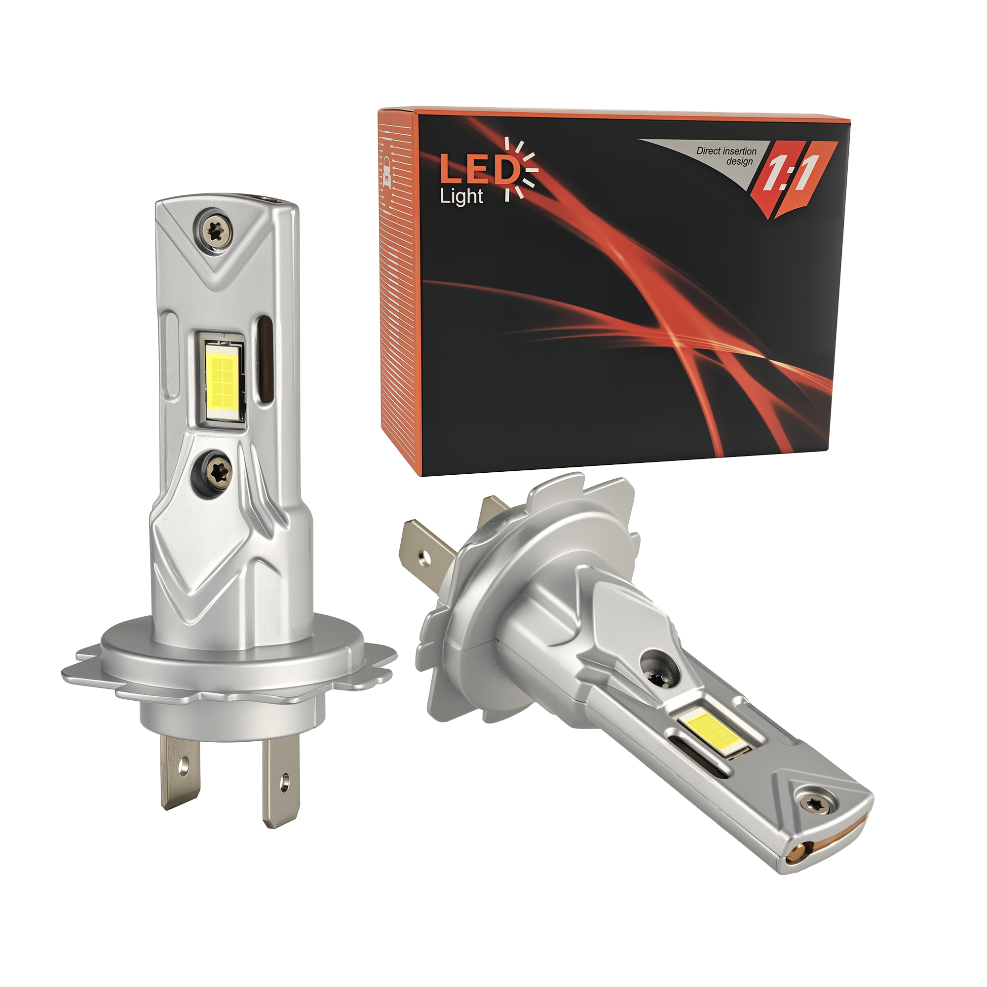 N2  H7 30W 3000LM LED Headlight Bulb Light 