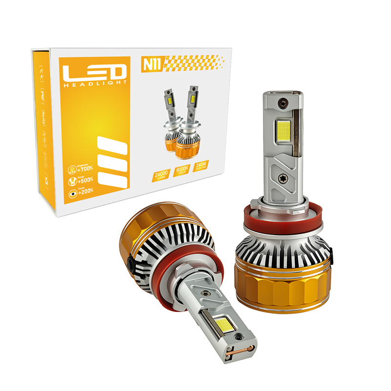 N11 H11 240W 24000LM High power LED Headlight Bulb Light Combo