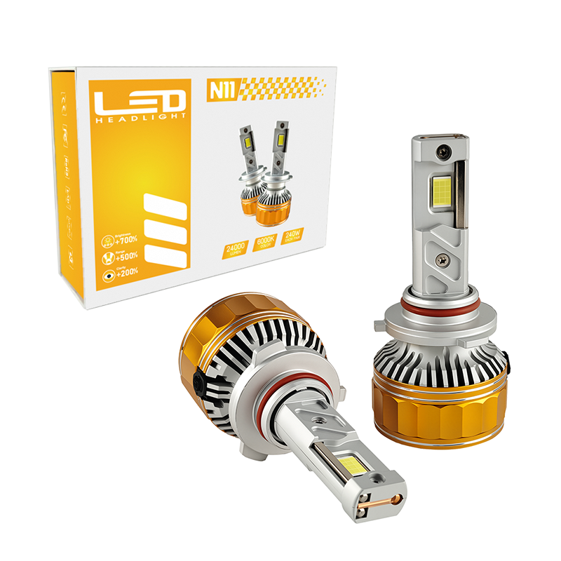 N11 9005 240W 24000LM High power LED Headlight Bulb Light Combo