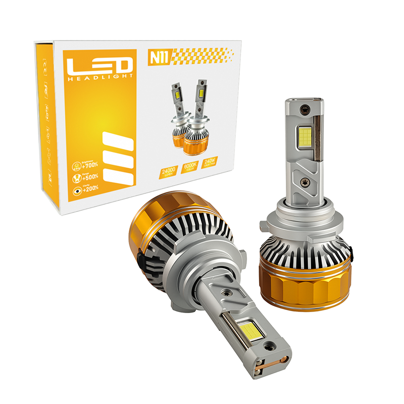 N11 9006 240W 24000LM High power LED Headlight Bulb Light Combo